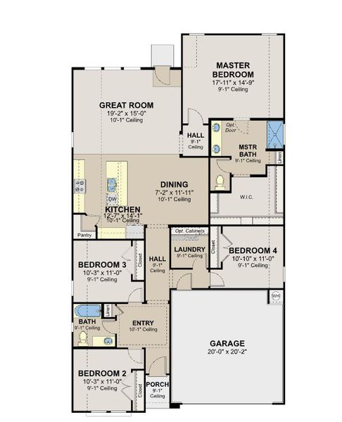 2D floor plan layout for the Tularosa by Hakes Brothers in Veranda Signature, San Antonio, TX (Image 4). 2D floor plan layout for the Tularosa by Hakes Brothers in Veranda Signature, San Antonio, TX (Image 4).