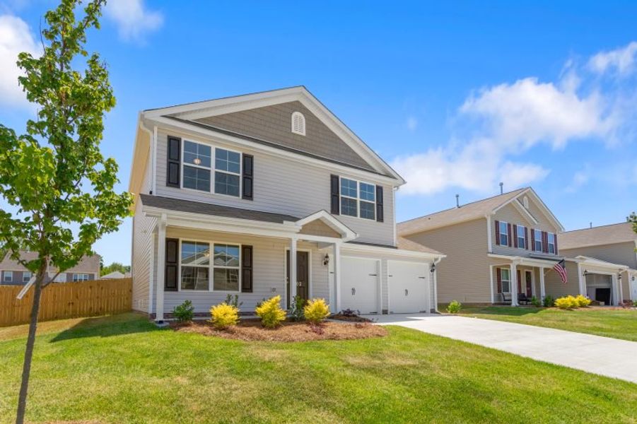 Representative exterior photo of a completed home built from the Dayton by Keystone Homes NC in Avondale, Greensboro, NC (Image 38). Representative exterior photo of a completed home built from the Dayton by Keystone Homes NC in Avondale, Greensboro, NC (Image 38).