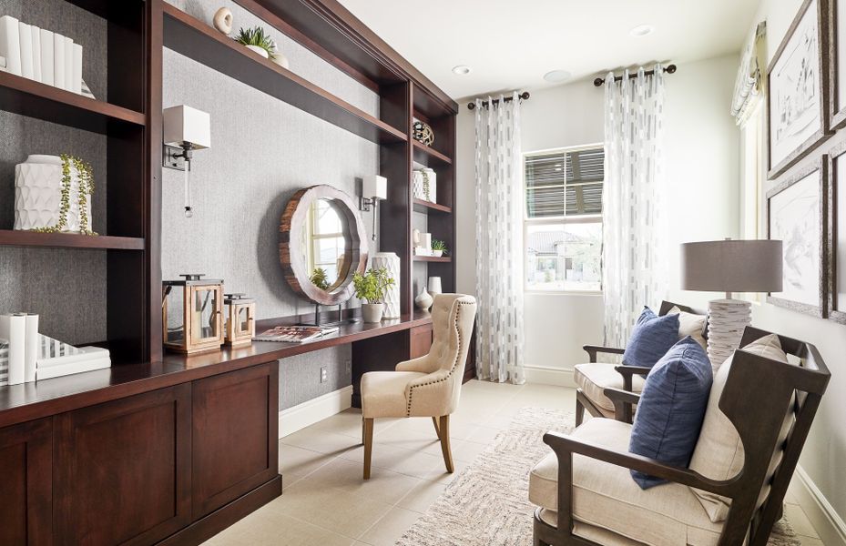 Representative furnished interior of a home built from the Expedition by Pulte Homes in Regent Hills - Meadow Series, Buckeye (Image 7).