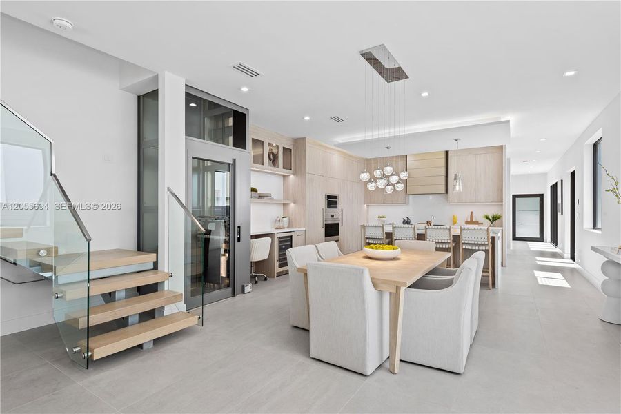 Furnished interior view inside a new home in , Fort Lauderdale (Image 72).