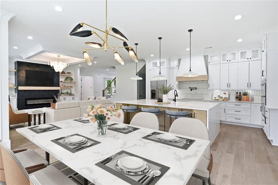 Furnished interior view inside a new home in , Lawrenceville (Image 7).