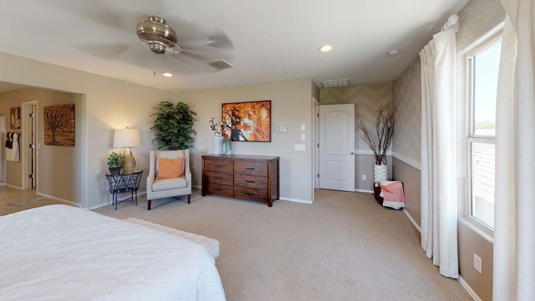 Furnished interior view inside a new home in Saguaro Hills at Vistancia, Peoria (Image 10). Furnished interior view inside a new home in Saguaro Hills at Vistancia, Peoria (Image 10).