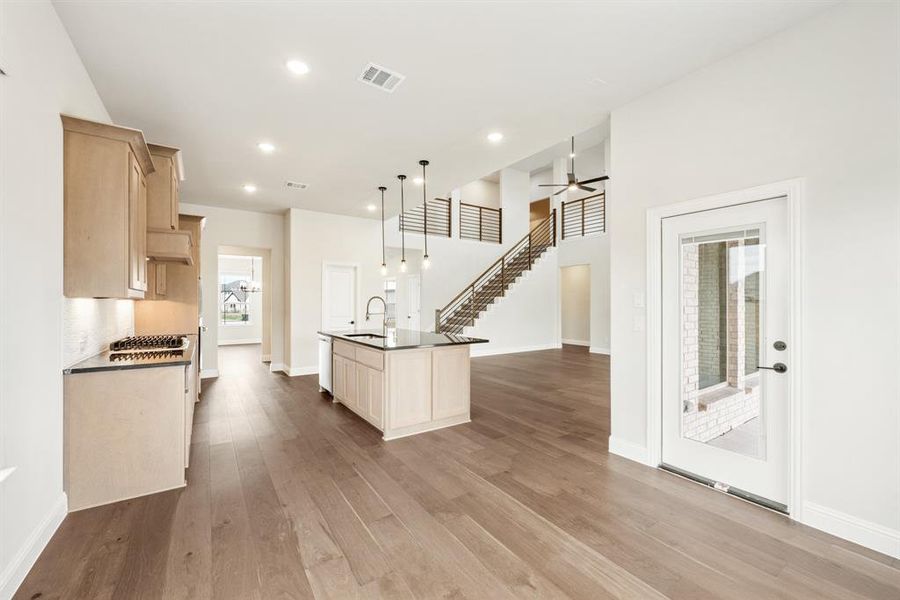 Furnished interior view inside a new home in ArrowBrooke, Aubrey (Image 9). Furnished interior view inside a new home in ArrowBrooke, Aubrey (Image 9).