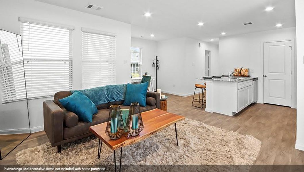 Furnished interior view inside a new home in William Trails, Willis (Image 5).