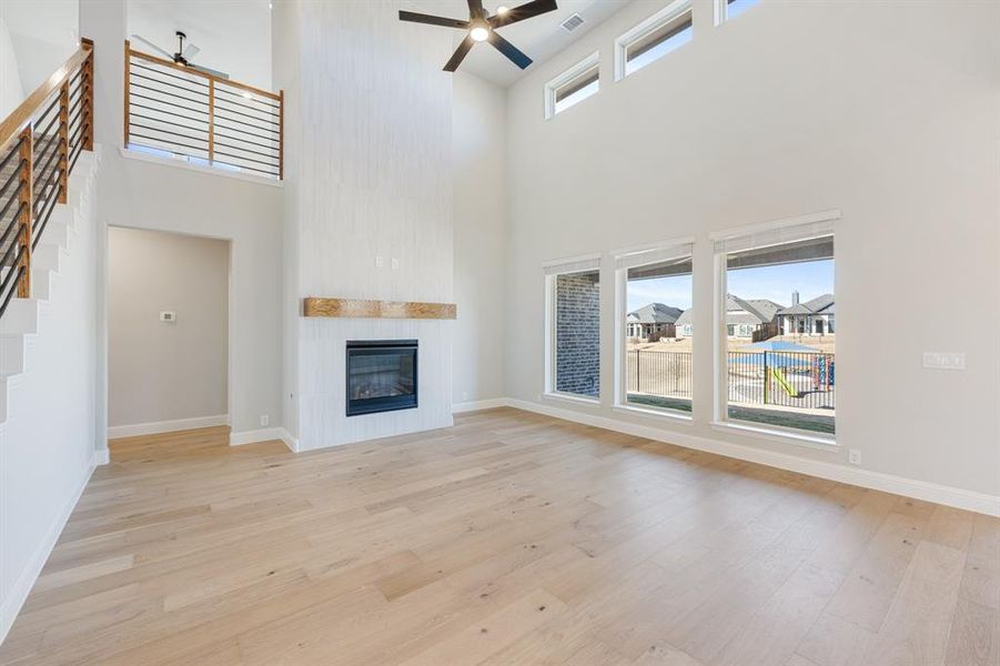 Spacious, unfurnished interior of a new home in Parks at Panchasarp Farms 55-60, Burleson (Image 32).