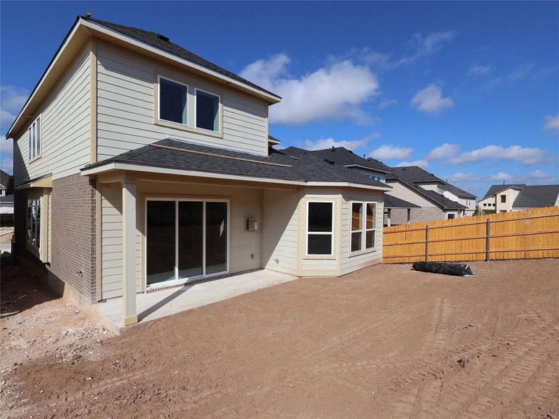 Exterior details and patio area of a home in Cedar Brook, Leander (Image 2). Exterior details and patio area of a home in Cedar Brook, Leander (Image 2).