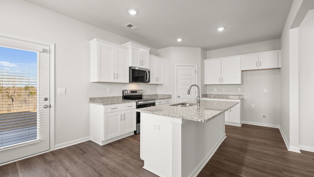 Furnished interior view inside a new home in The Abbey at Trolley Run Station, Aiken (Image 4).