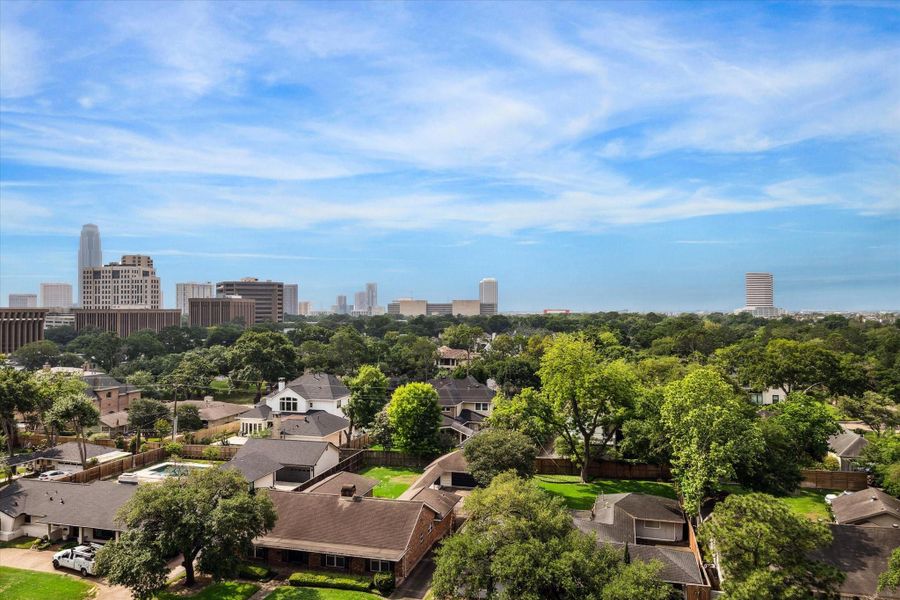 Offering sweeping city views.