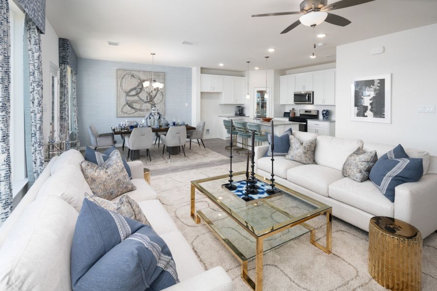 Representative furnished interior of a home built from the Kingston by UnionMain Homes in Elevon, Lavon (Image 17).