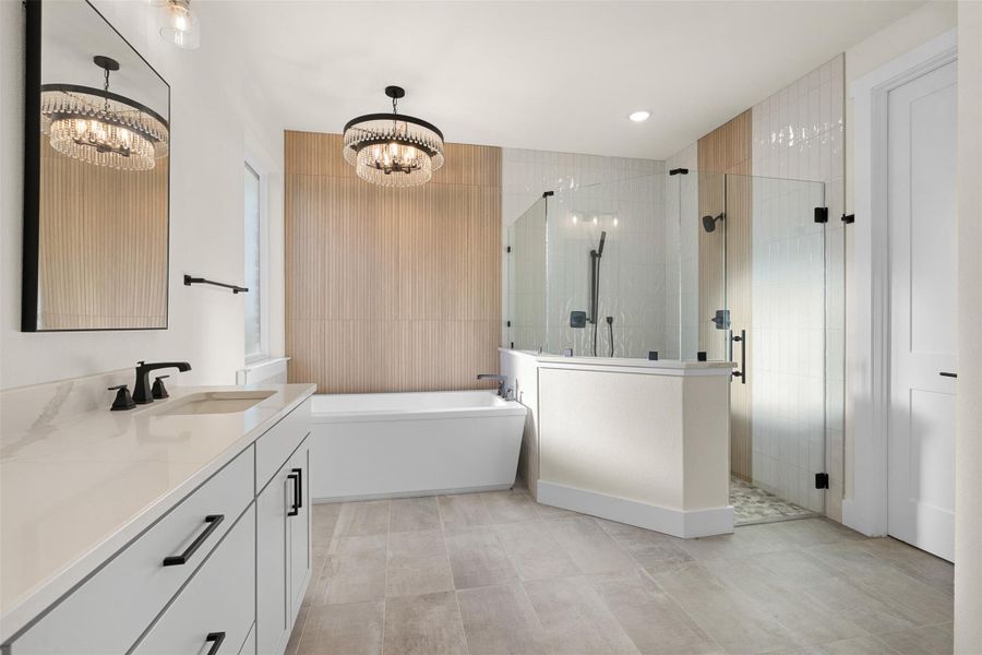 Furnished interior view inside a new home in , Iola (Image 10).