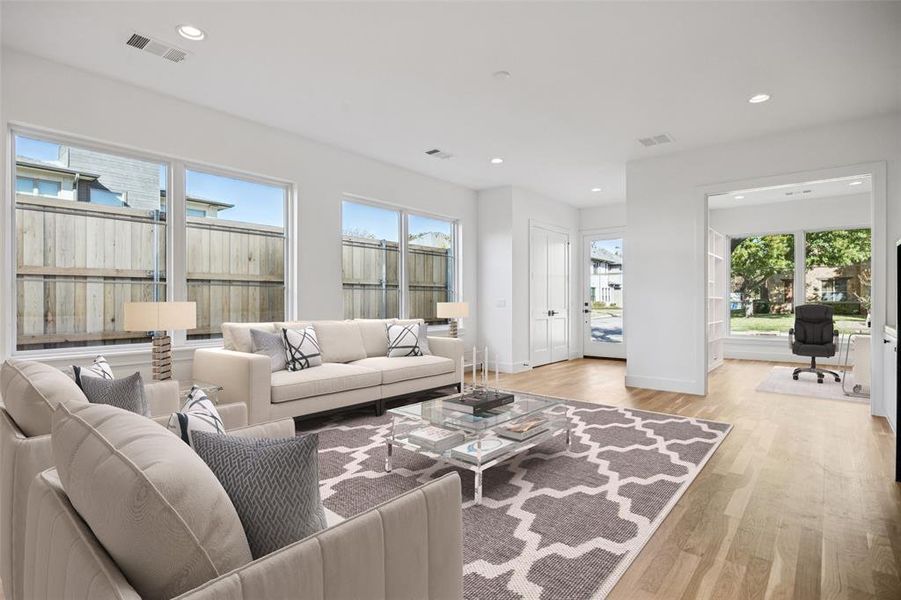 Furnished interior view inside a new home in , Dallas (Image 4).