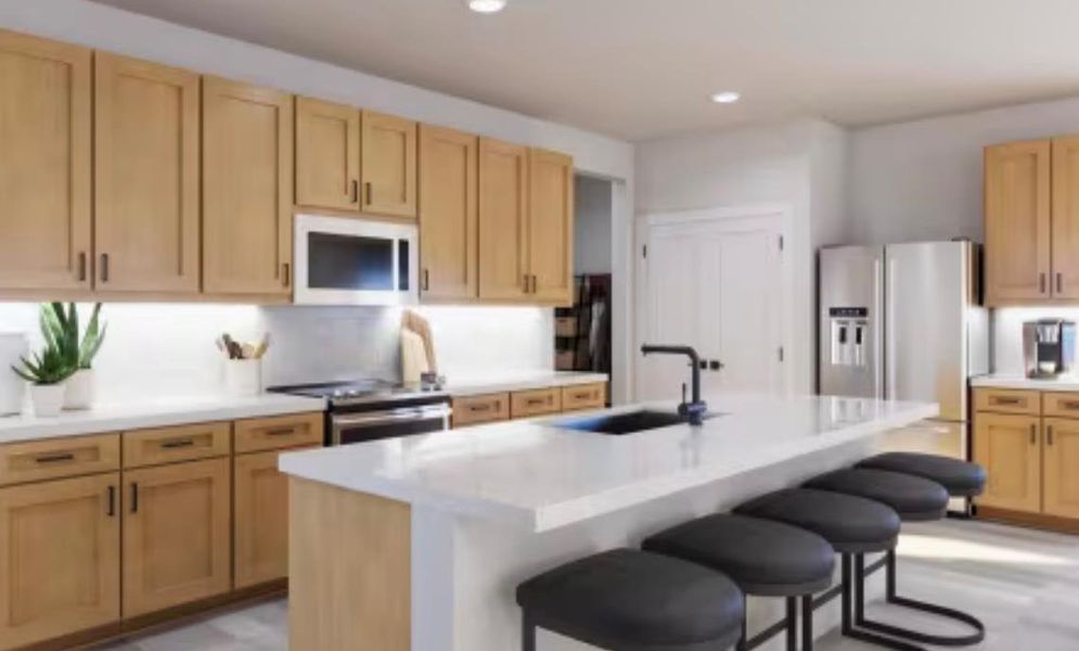 Furnished interior view inside a new home in Sage Collection – Freedom at Anthem, Kyle (Image 9).