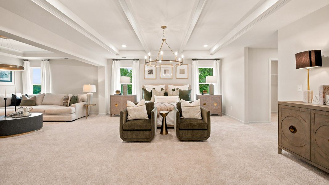 Representative furnished interior of a home built from the Rosemary II by DRB Homes in Everson, Snellville (Image 23).