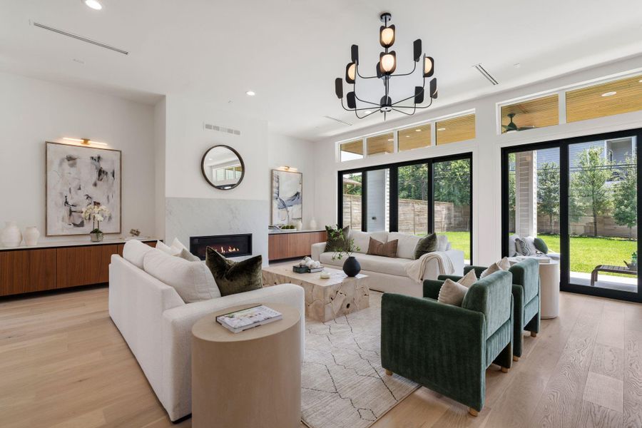Furnished interior view inside a new home in , Houston (Image 14).