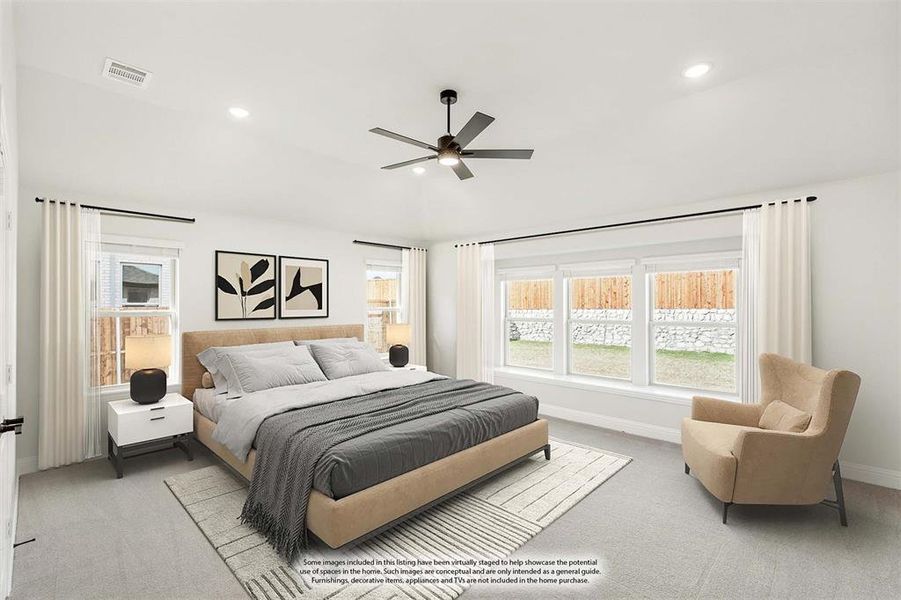 Furnished interior view inside a new home in Sutton Fields, Celina (Image 9).