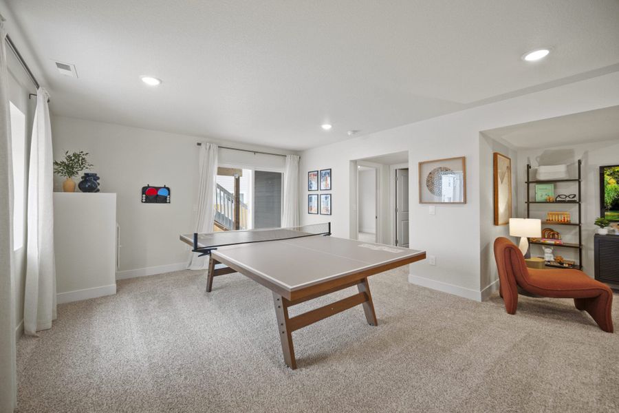 Representative furnished interior of a home built from the Carnation by View Homes in Ridge at Lorson Ranch, Colorado Springs (Image 28).