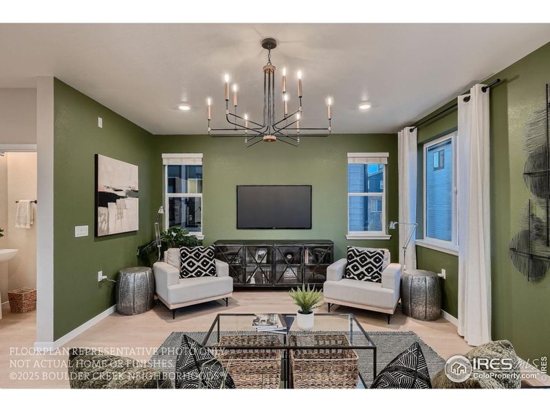 Furnished interior view inside a new home in Baseline, Broomfield (Image 29). Furnished interior view inside a new home in Baseline, Broomfield (Image 29).