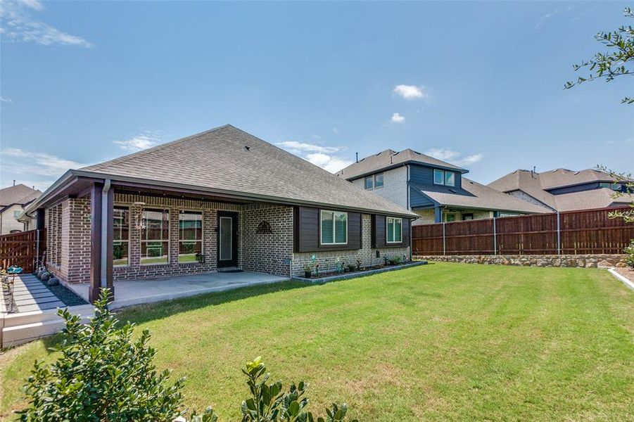 Front exterior of a new home in Emerald Vista, Wylie, TX, highlighting curb appeal (Image 19).