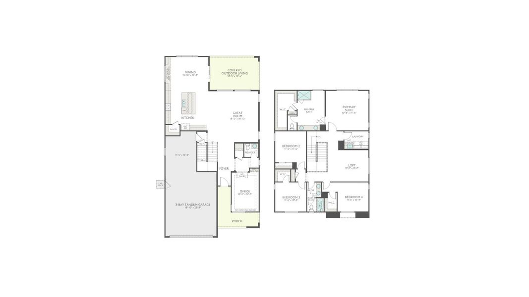 2D floor plan layout for the Tipton Plan 3507 by Tri Pointe Homes in Soleo, San Tan Valley, AZ (Image 5). 2D floor plan layout for the Tipton Plan 3507 by Tri Pointe Homes in Soleo, San Tan Valley, AZ (Image 5).