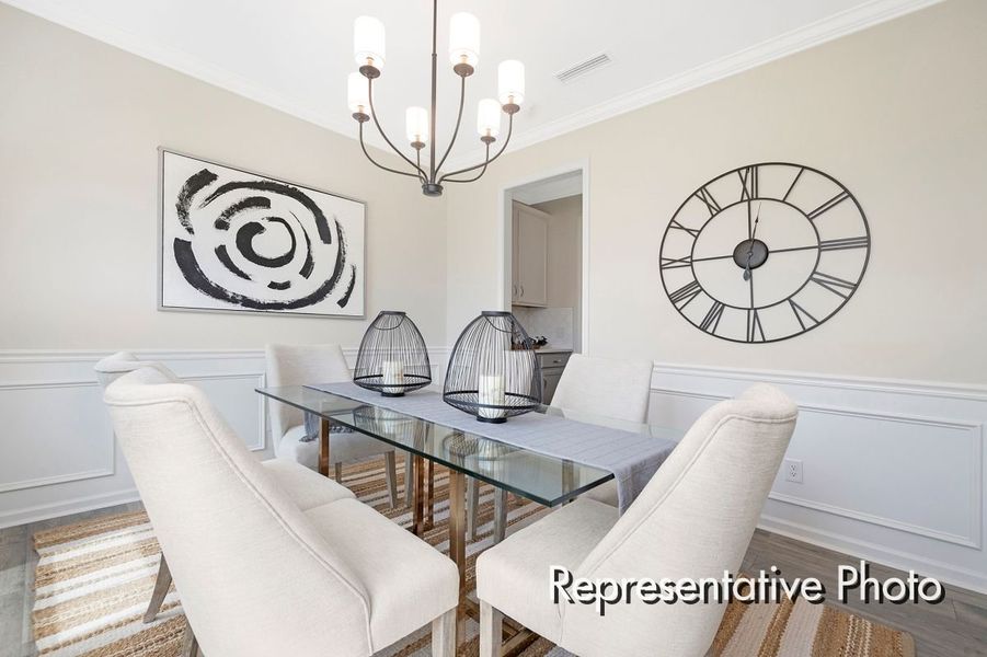 Furnished interior view inside a new home in Lake Royale, Louisburg (Image 12).