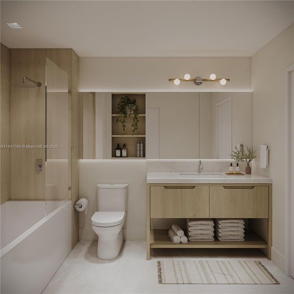 Furnished interior view inside a new home in , Miami (Image 3). Furnished interior view inside a new home in , Miami (Image 3).