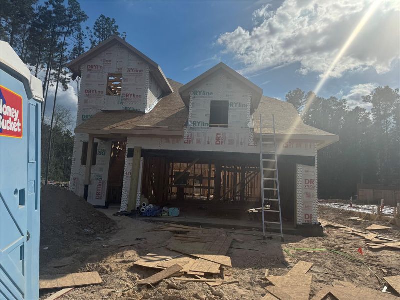 In-progress construction of a new home in Evergreen 40', Conroe, TX (Image 3). In-progress construction of a new home in Evergreen 40', Conroe, TX (Image 3).