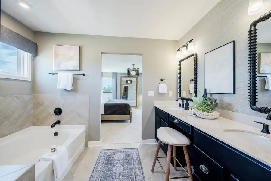 Representative furnished interior of a home built from the Grandin by Fischer Homes in The Dunes at Sandbar, Santa Rosa Beach (Image 70).