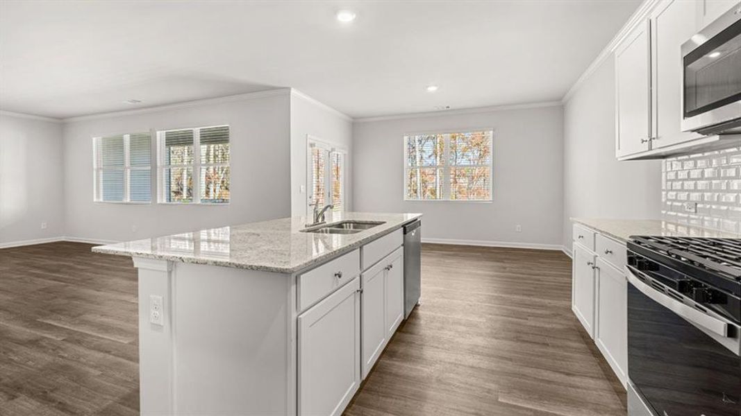 Furnished interior view inside a new home in Lost Creek, Dallas (Image 5). Furnished interior view inside a new home in Lost Creek, Dallas (Image 5).