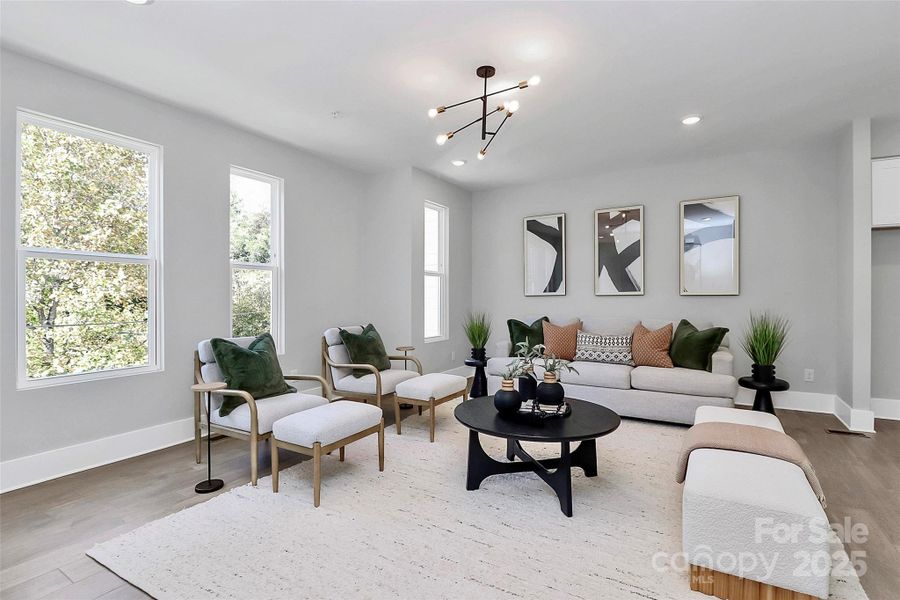 Furnished interior view inside a new home in , Charlotte (Image 17).