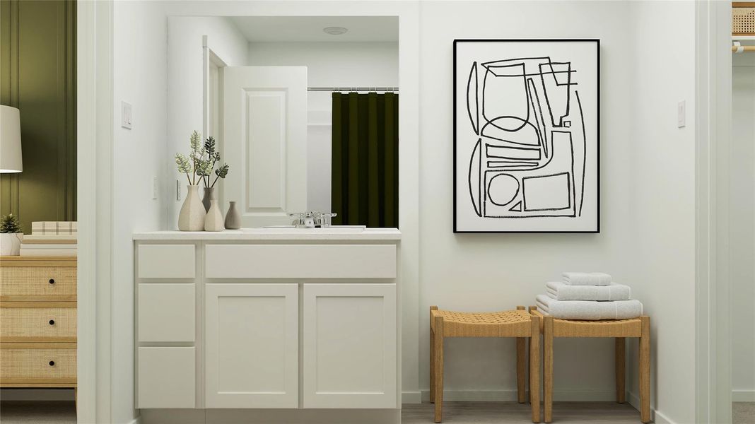 Furnished interior view inside a new home in Synova, Crosby (Image 14).