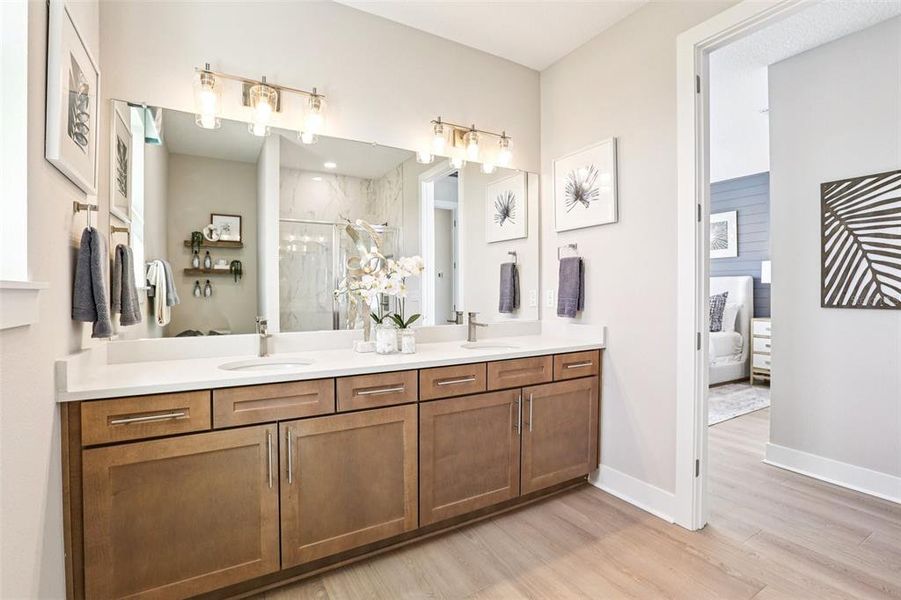 Furnished interior view inside a new home in , San Antonio (Image 38).