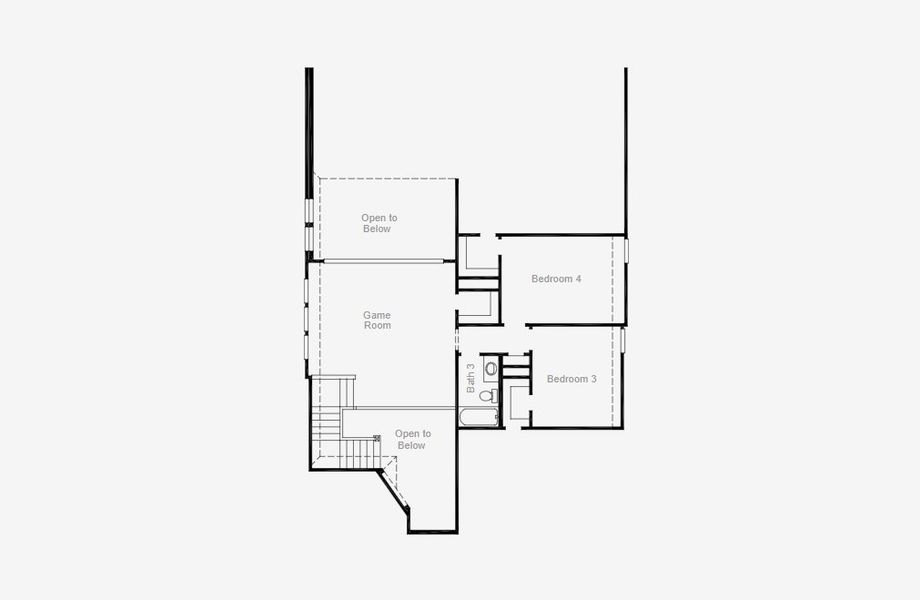 2D floor plan layout of this home in Painted Tree, McKinney, TX (Image 4). 2D floor plan layout of this home in Painted Tree, McKinney, TX (Image 4).