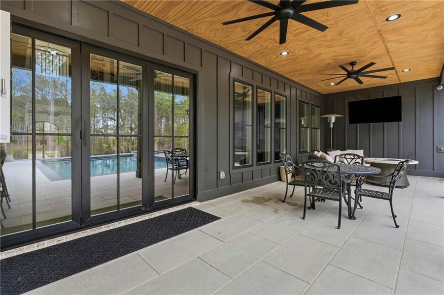 Exterior details and patio area of a home in , Dacula (Image 27).
