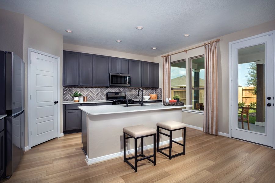 Representative furnished interior of a home built from the 2596 Modeled by KB Home in Olympia Falls, Fresno (Image 4). Representative furnished interior of a home built from the 2596 Modeled by KB Home in Olympia Falls, Fresno (Image 4).