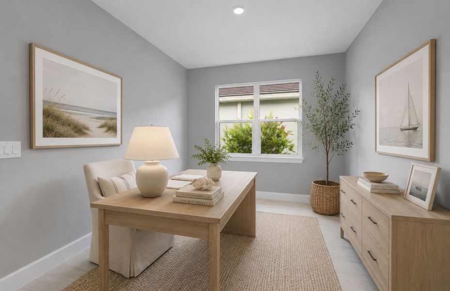 Furnished interior view inside a new home in Shores at Stillwater, Englewood (Image 11).