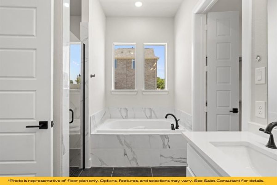 Representative furnished interior of a home built from the The Cayman by Stonefield Homes in The Highlands, Rockwall (Image 58).
