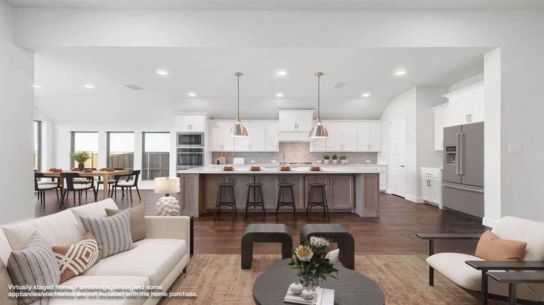 Furnished interior view inside a new home in Myrtle Creek 71', Waxahachie (Image 7). Furnished interior view inside a new home in Myrtle Creek 71', Waxahachie (Image 7).