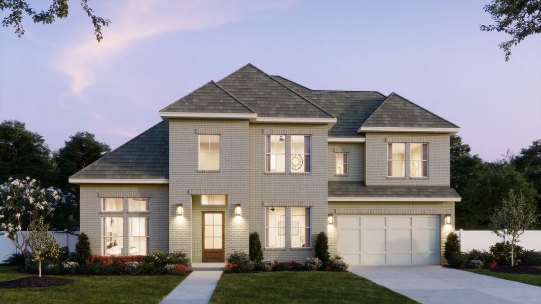 Representative exterior photo of a completed home built from the Hayden by Southgate Homes in Prosper Ridge, Prosper, TX (Image 19).