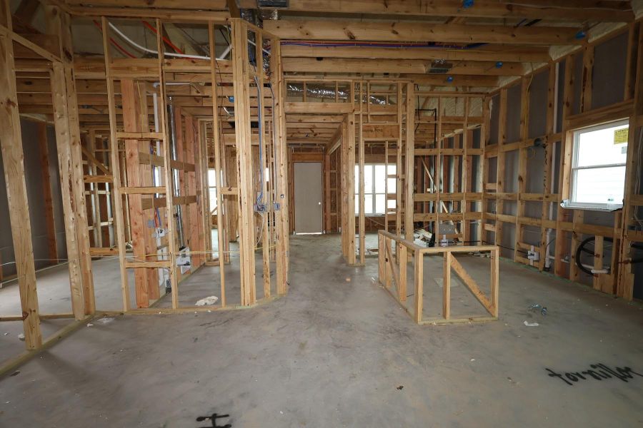 In-progress construction of a new home in Bridgeland Central: Emerald Heights - Landmark Row Collection, Cypress, TX (Image 5). In-progress construction of a new home in Bridgeland Central: Emerald Heights - Landmark Row Collection, Cypress, TX (Image 5).