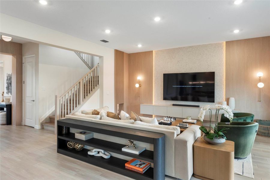 Furnished interior view inside a new home in Arden: The Waterford Collection, Loxahatchee (Image 40).