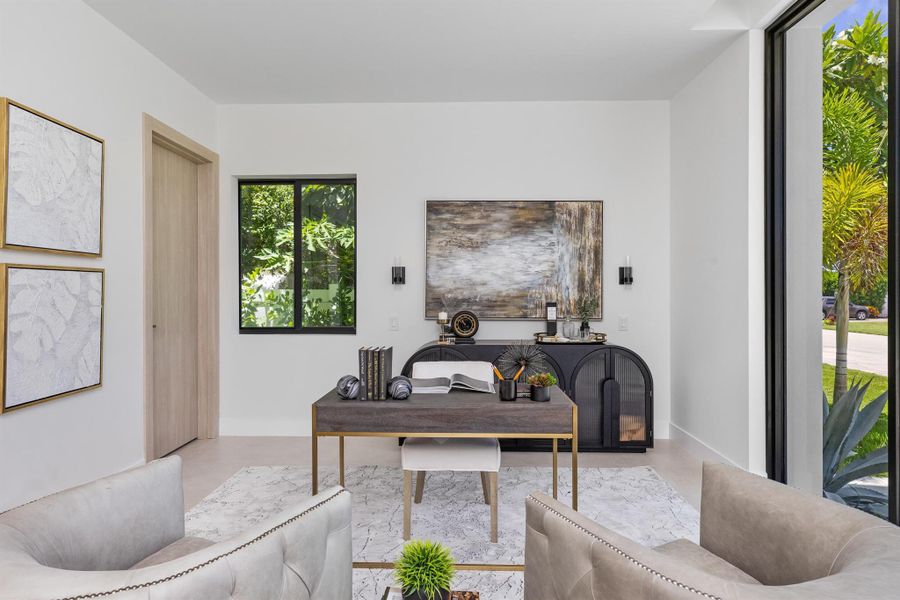 Furnished interior view inside a new home in , Boca Raton (Image 55). Furnished interior view inside a new home in , Boca Raton (Image 55).