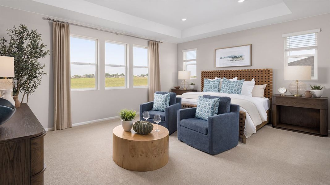 Representative furnished interior of a home built from the Plan 5005 by New Home Co. in The Estates Collection at Talon Pointe, Thornton (Image 5).