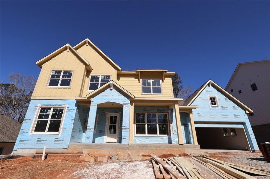 In-progress construction of a new home in Ellis, Marietta, GA (Image 7).