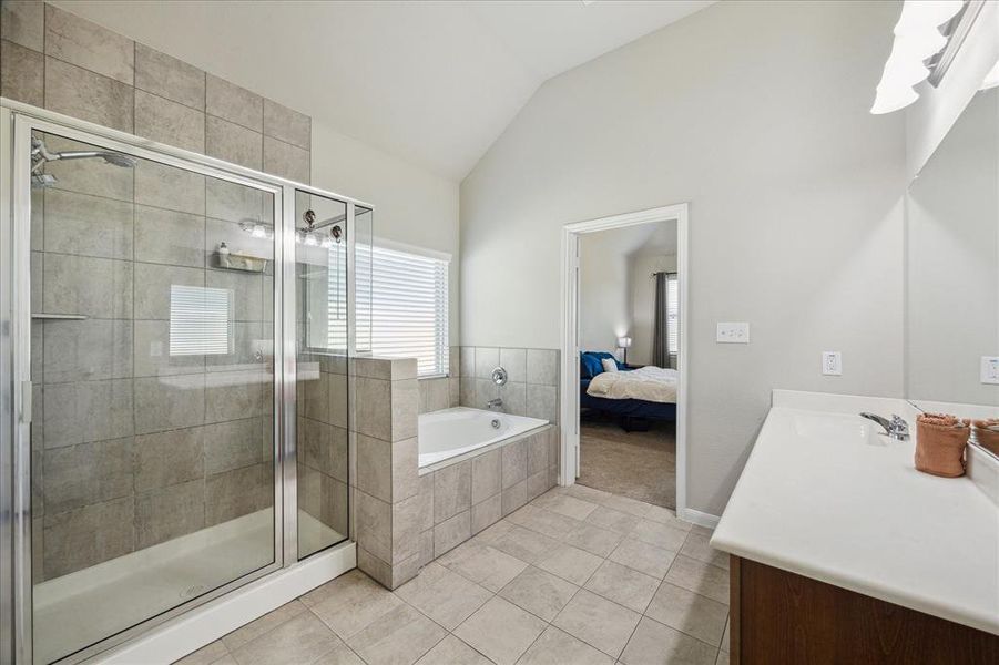 Furnished interior view inside a new home in Sandrock Station, Houston (Image 9). Furnished interior view inside a new home in Sandrock Station, Houston (Image 9).