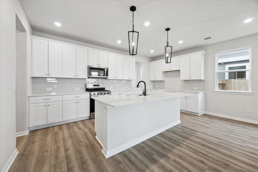 Furnished interior view inside a new home in Elyson, Katy (Image 6).