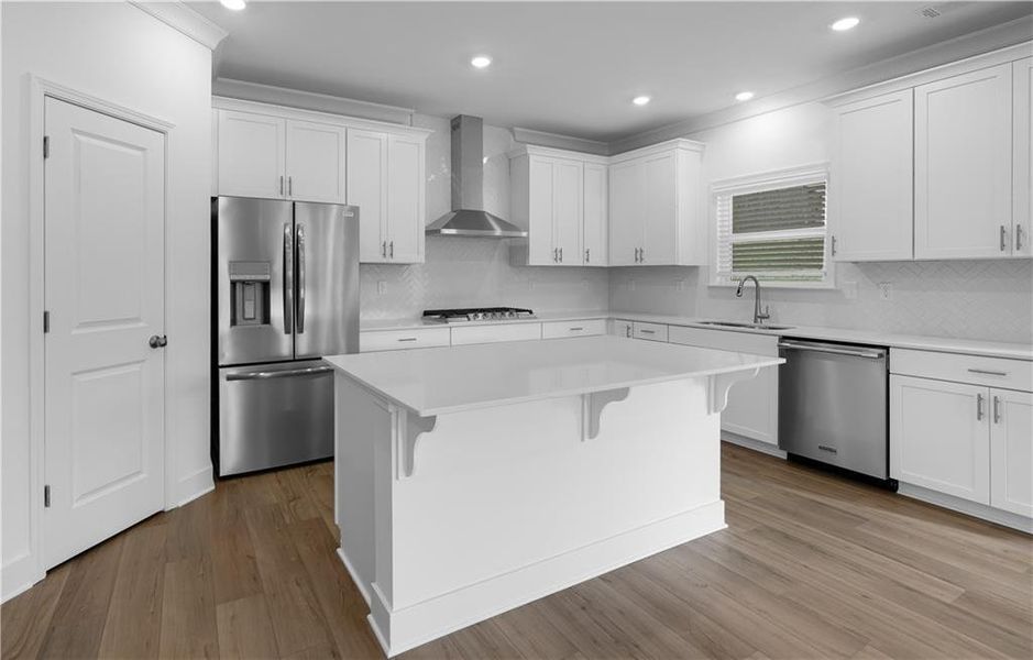 Furnished interior view inside a new home in Wellington Estates, Madison (Image 6).