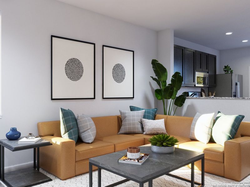 Furnished interior view inside a new home in Abbott Place, St. Hedwig (Image 7).