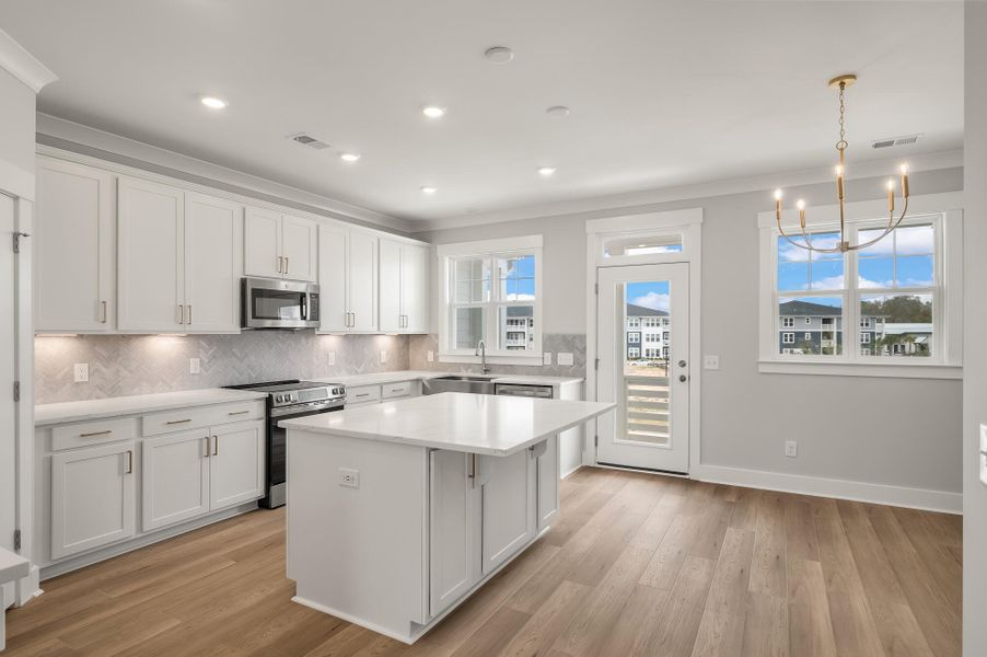 Furnished interior view inside a new home in New Riverside Village, Bluffton (Image 10). Furnished interior view inside a new home in New Riverside Village, Bluffton (Image 10).