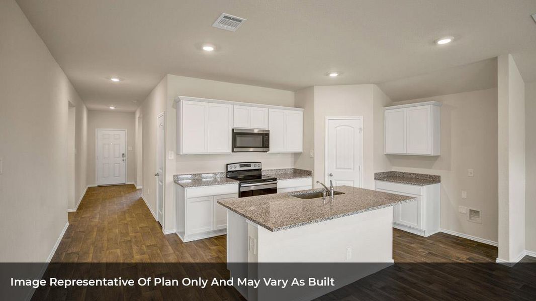 Furnished interior view inside a new home in Bar W Ranch, Leander (Image 3).
