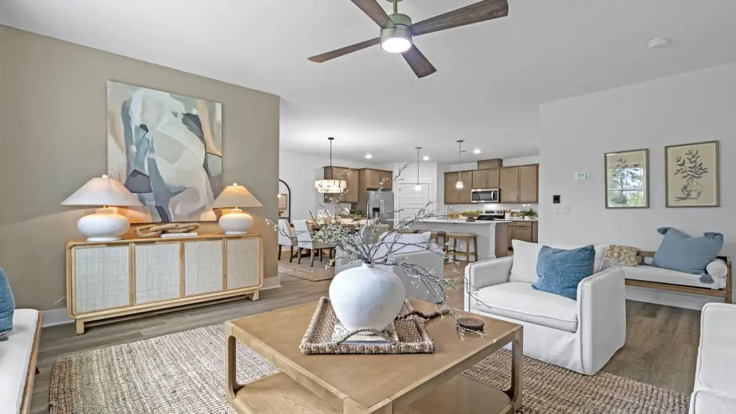 Furnished interior view inside a new home in The Pines at New Hampstead, Bloomingdale (Image 12).